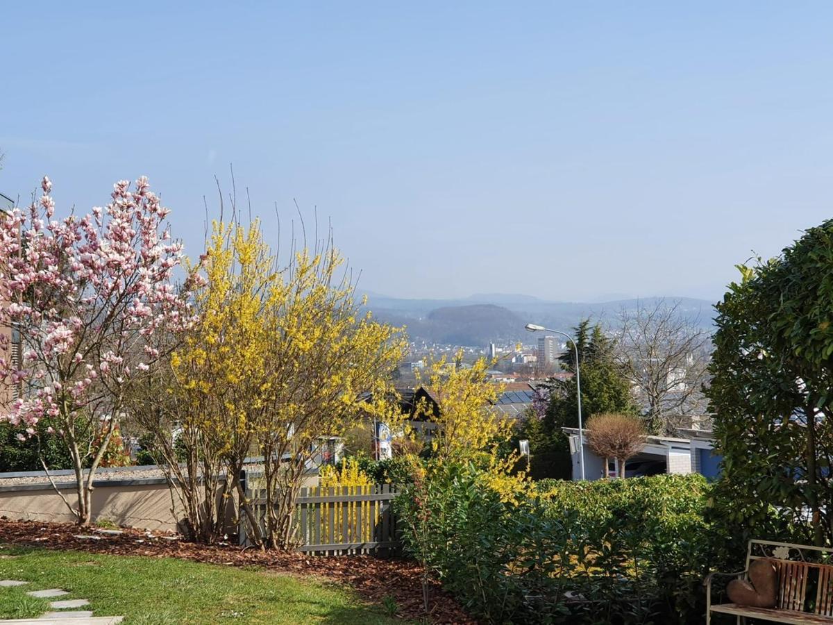 Schöne Wohnung mit Ausblick und Gartensitzplatz Lörrach Exterior foto